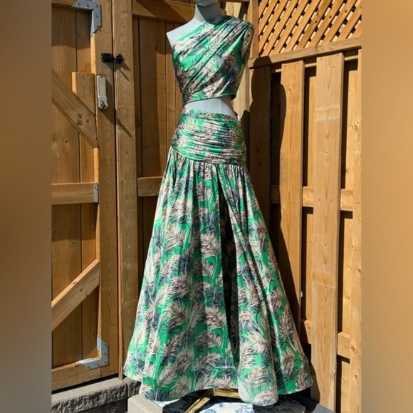🆕 BRONX & BANCO 🧿 NWOT Jafari Havana Cut Out Gown, Vibrant Green - Sz XS/US 2 - Picture 5 of 16